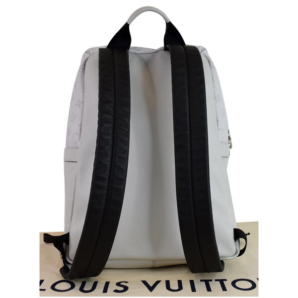 LOUIS VUITTON Discovery PM Taiga Monogram Leather Backpack White