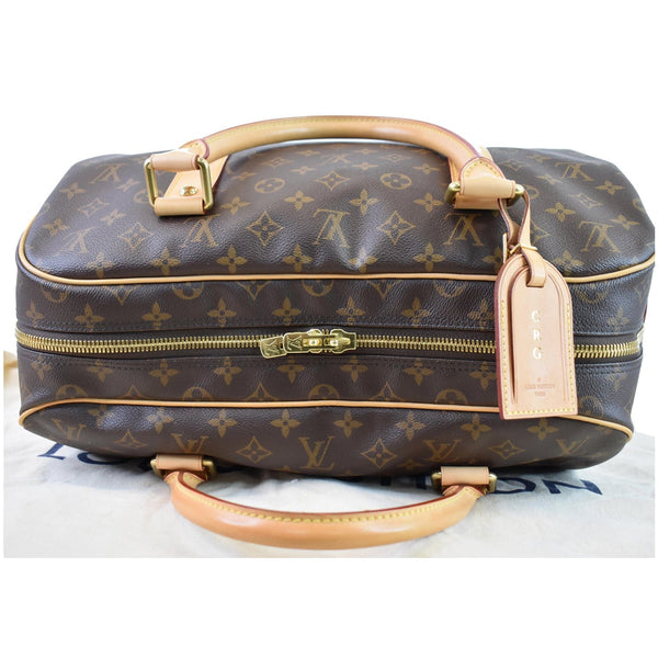 LOUIS VUITTON Carryall Monogram Canvas Satchel Bag Brown