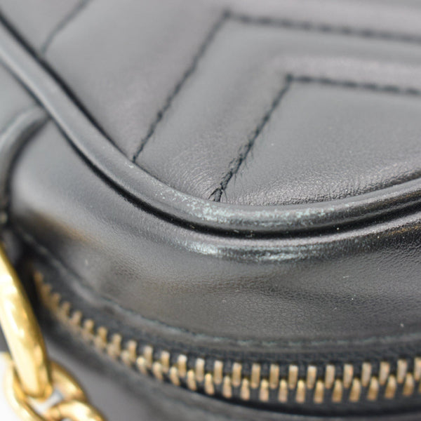 GUCCI GG Marmont Matelasse Mini Leather Crossbody Bag
