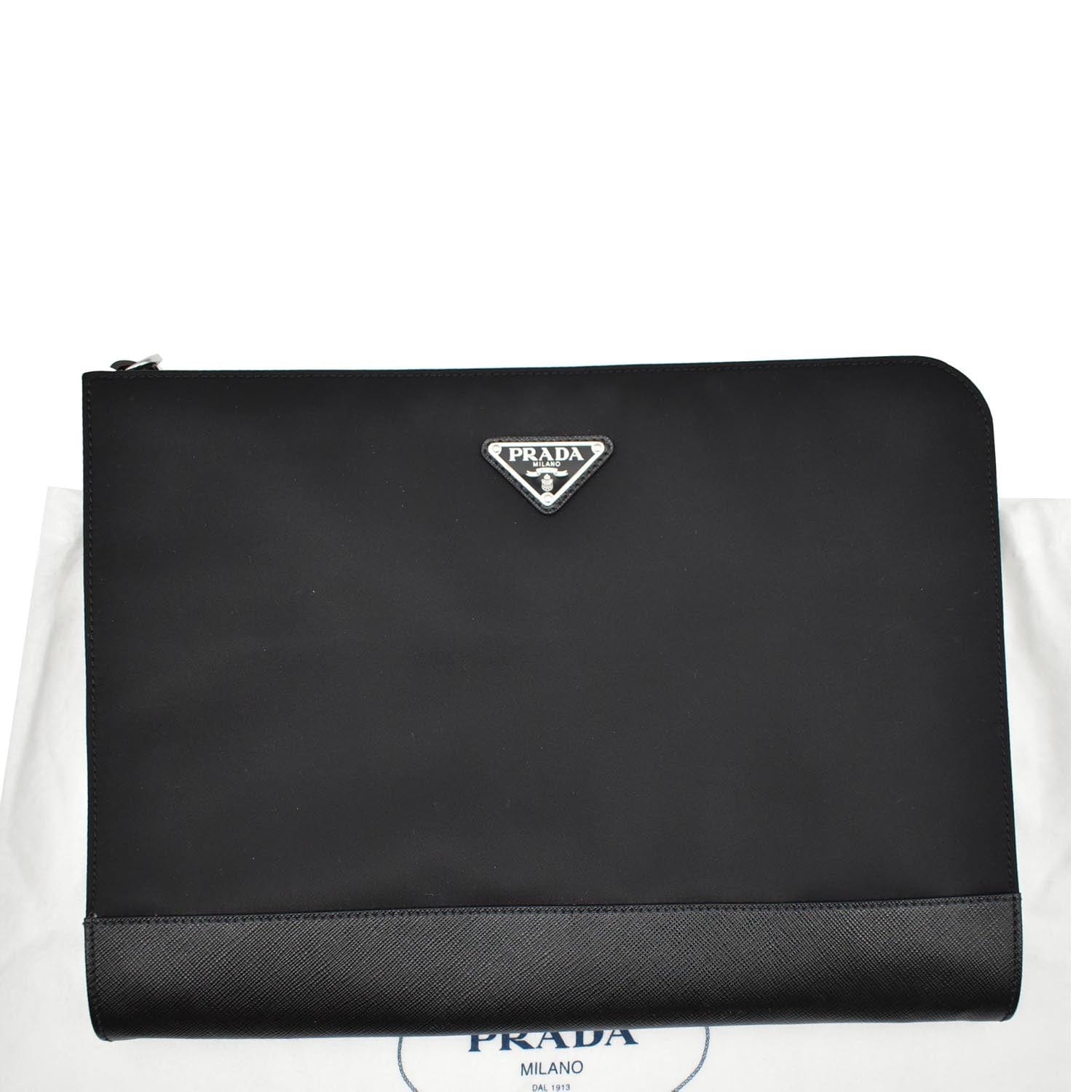 Prada Black Leather Pochette – JDEX Styles