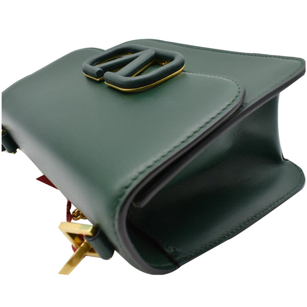 VALENTINO Garavani VSling Small Smooth Leather Shoulder Bag Green