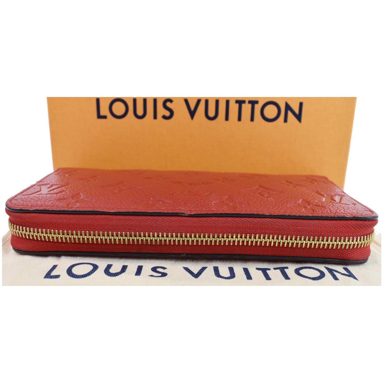 Louis Vuitton Red 2018 Empreinte Leather Zippy Wallet