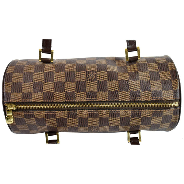 LOUIS VUITTON Papillon 26 Damier Ebene Satchel Bag Brown