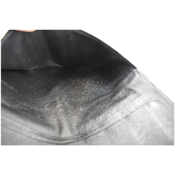 LOUIS VUITTON Passport Holder Epi Leather Wallet Black