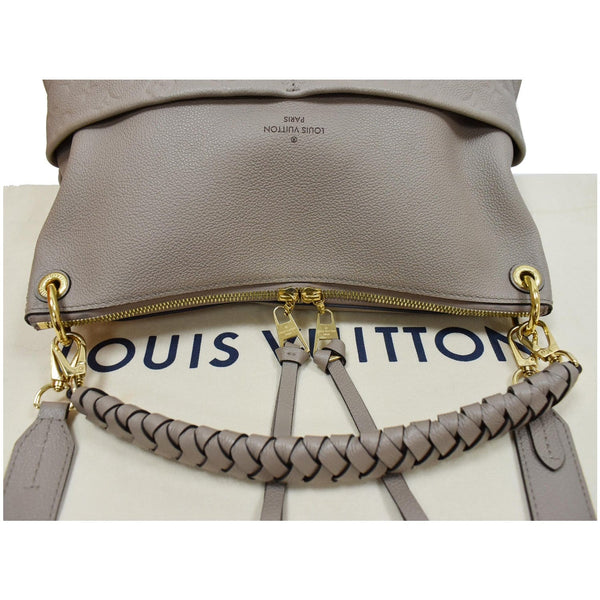 LOUIS VUITTON Maida Monogram Empreinte Leather Hobo Shoulder Bag Tourterelle