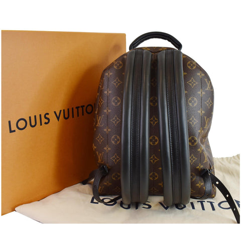 LOUIS VUITTON Palm Springs MM Monogram Canvas Backpack Bag Brown
