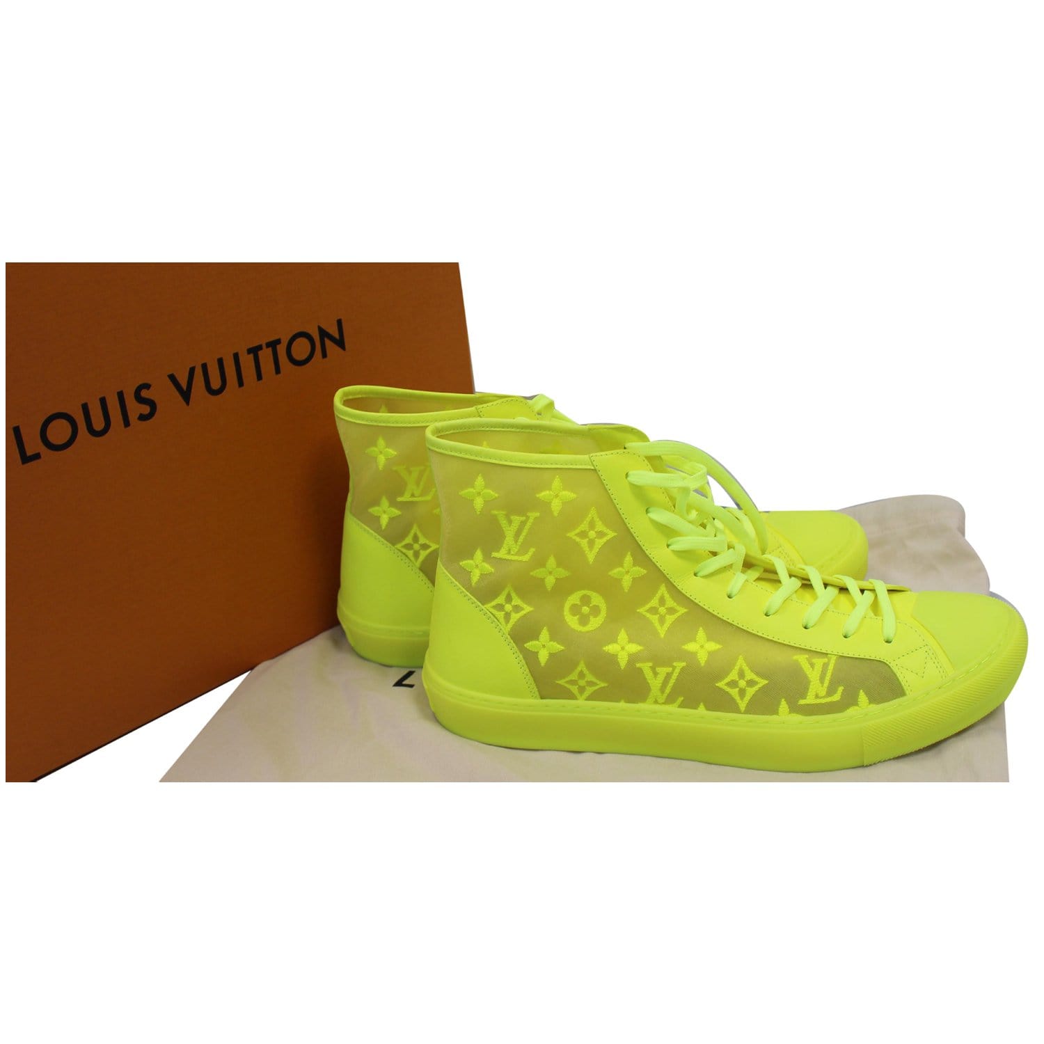 Louis Vuitton Tattoo Monogram High Top Sneaker Boot