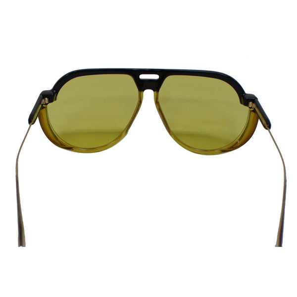 CHRISTIAN DIOR DIORCLUB3S-071C Black Yellow Sunglasses Yellow Lens