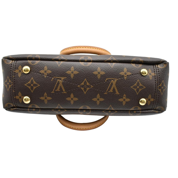 LOUIS VUITTON Pallas BB Monogram Canvas Satchel Crossbody Bag Brown