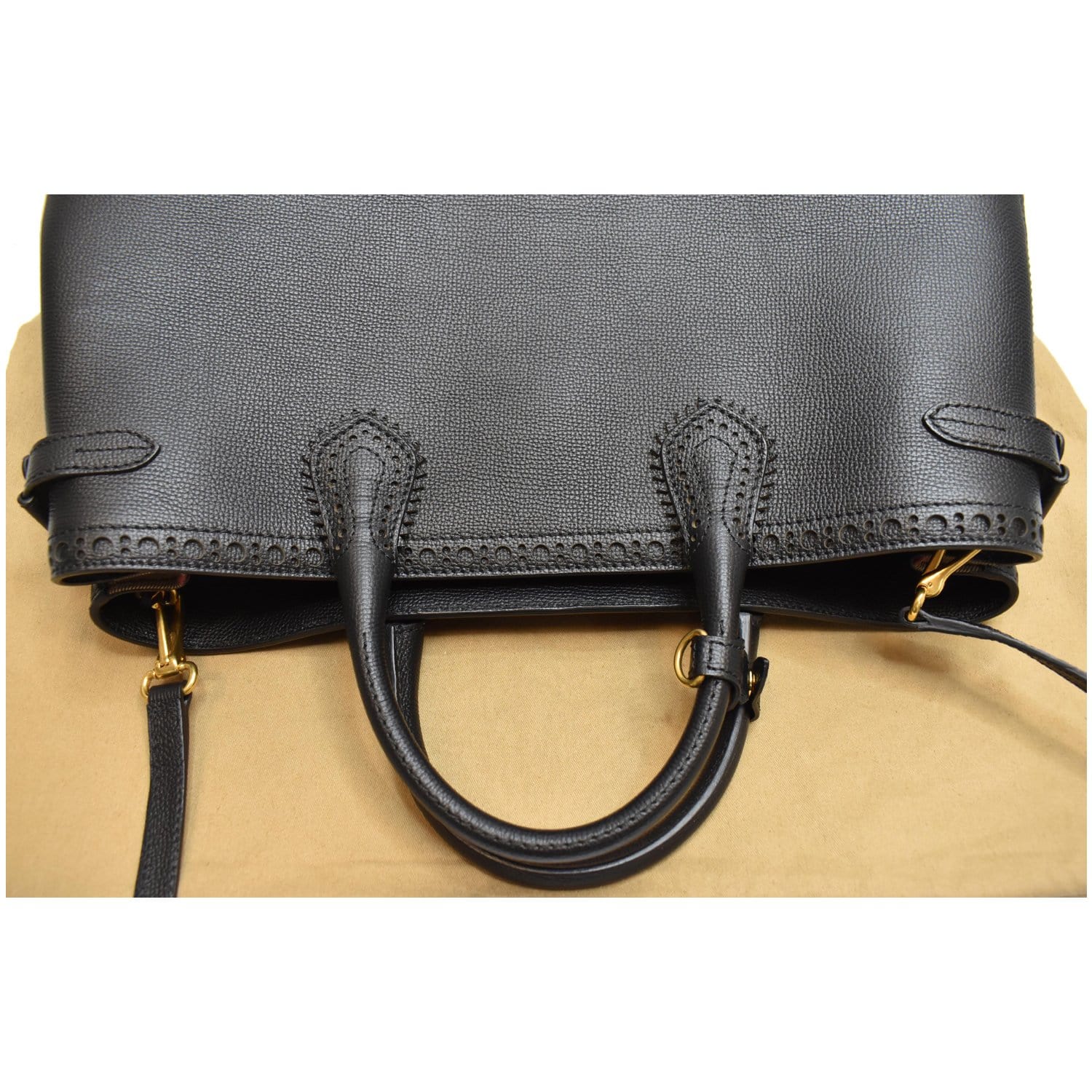 Burberry Banner shoulder tote bag, black, brown leather purse. bidding ends  9/17 $150.00