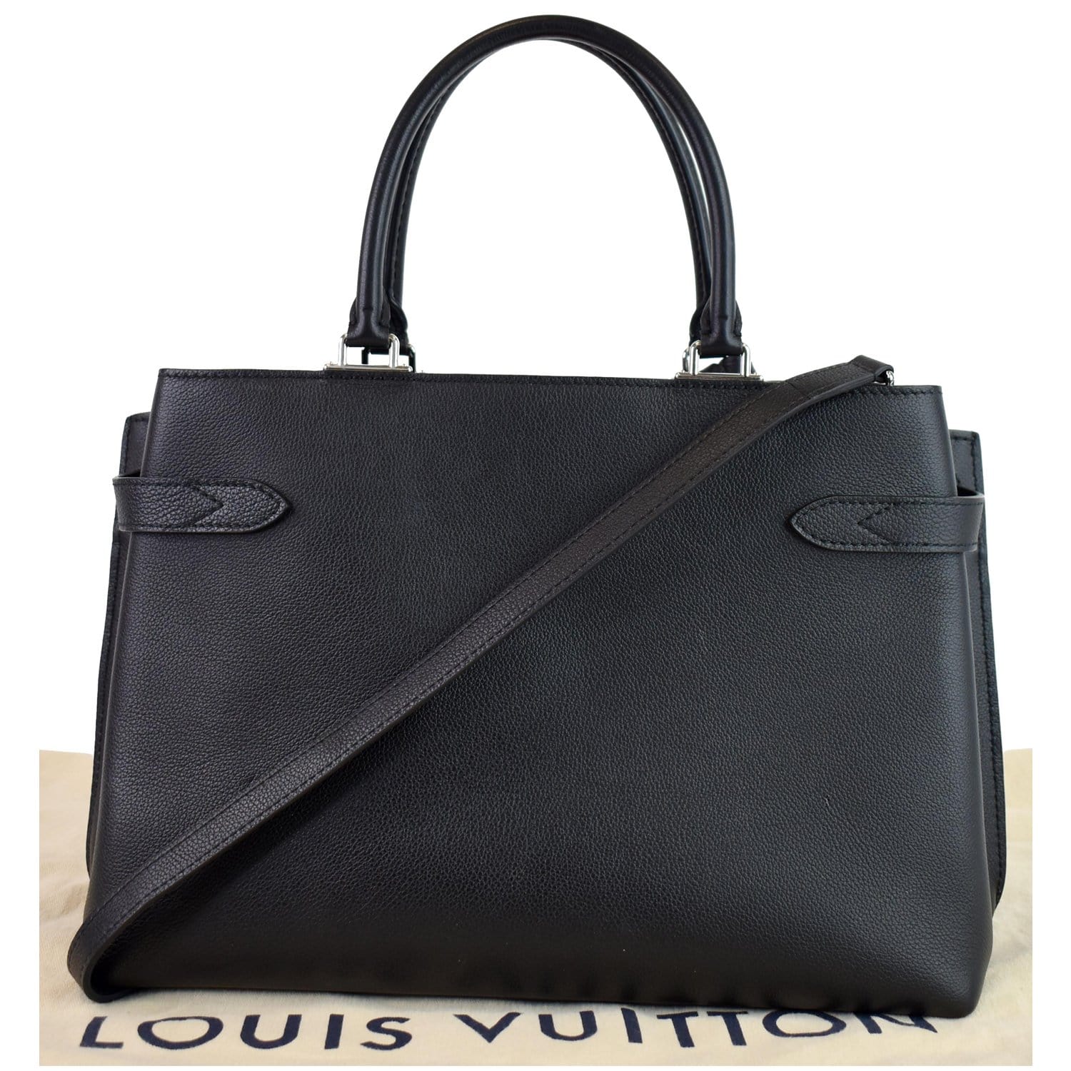 Gorgeous NEW Louis Vuitton LOCKME Day Tote Grained Calf Leather 12x9x6