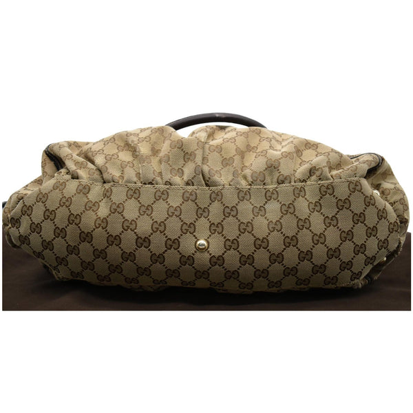 GUCCI Abbey D Ring GG Canvas Large Hobo Bag Brown 189835 - Final Sale
