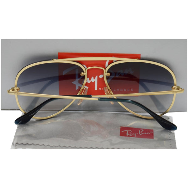 RAY-BAN RB3584N-9140/0S Blaze Aviator Sunglasses Blue Gradient Mirror Lens
