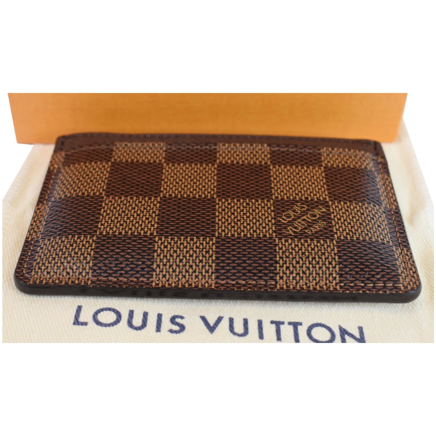Louis Vuitton Damier Ebene Studded Flower Card Holder