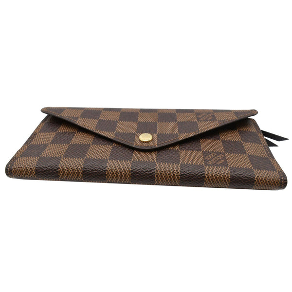 LOUIS VUITTON Josephine Damier Ebene Wallet Brown