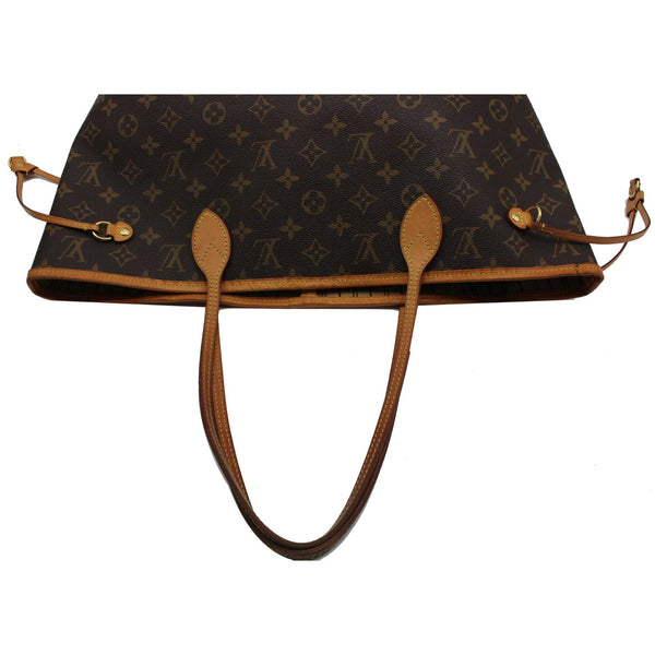 LOUIS VUITTON Neverfull MM Monogram Canvas Tote Bag Brown