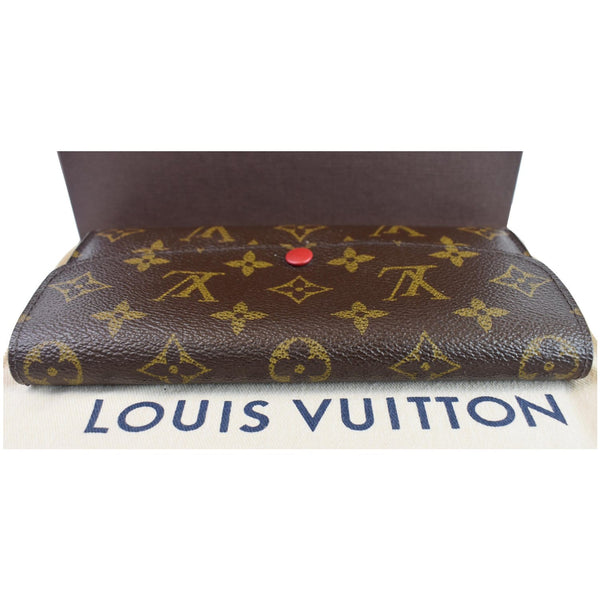 Louis Vuitton Emilie Monogram Canvas Wallet upside view