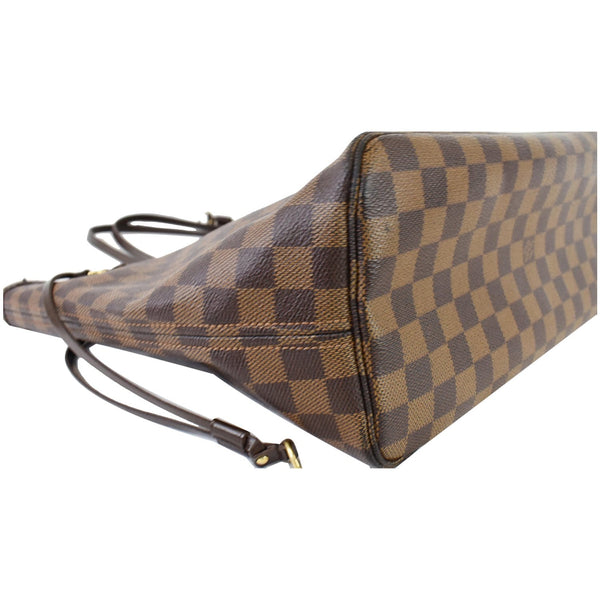 LOUIS VUITTON Neverfull MM Damier Ebene Shoulder Bag Brown