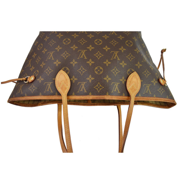 Louis Vuitton Neverfull MM Monogram Canvas Shoulder Bag - top upper view