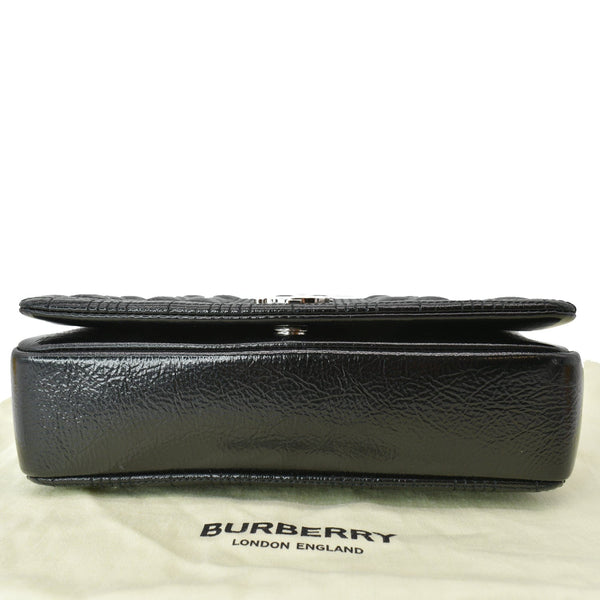 BURBERRY Lola Small Quilted Leather Shoulder Bag Black