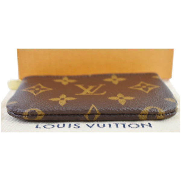 LOUIS VUITTON Pochette Key Cles Monogram Canvas Coin Case Brown