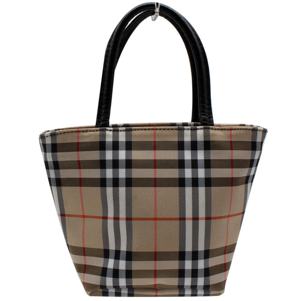 Burberry Mini Nova Check Canvas Tote Bag - beige print