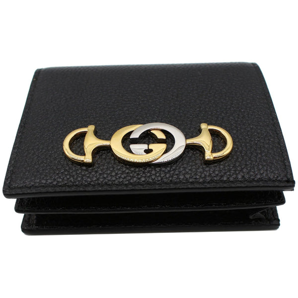 Gucci Zumi Mini Grainy Leather Chain Wallet - GG logo preview