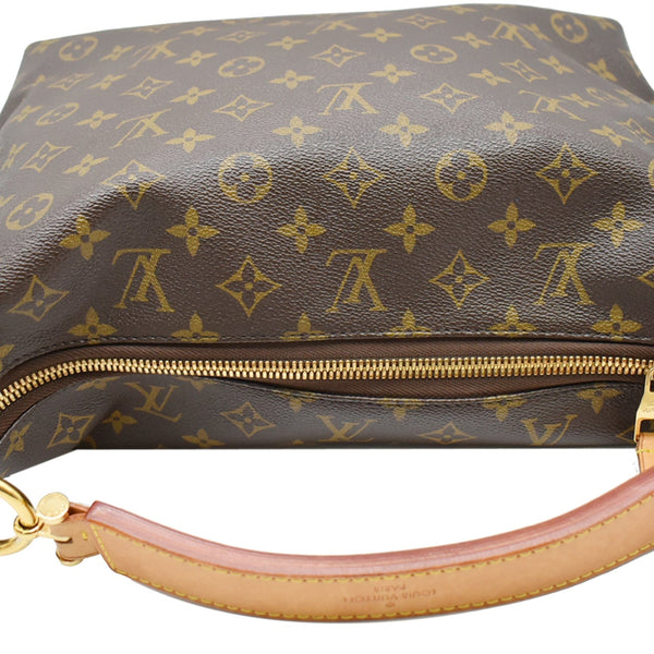LOUIS VUITTON Sully PM Monogram Canvas Shoulder Bag Brown