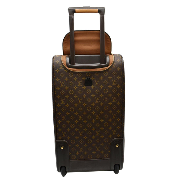 LOUIS VUITTON Eole 60 Monogram Canvas Rolling Luggage Bag Brown