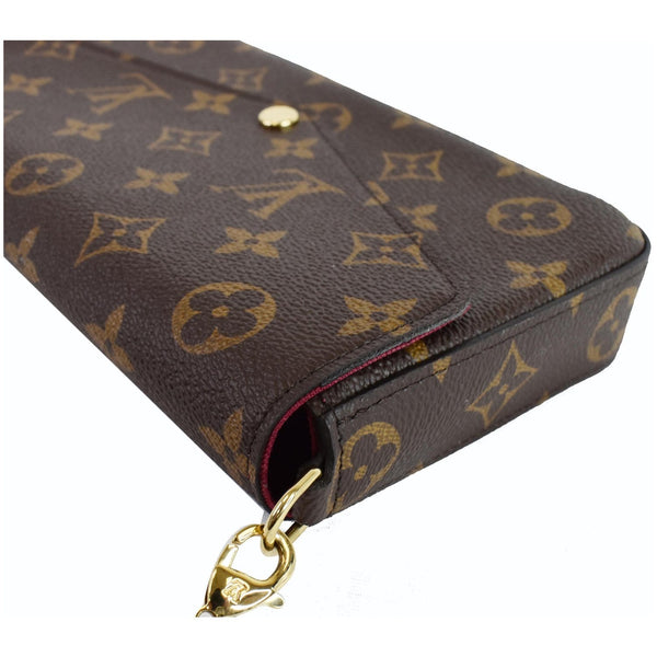 Louis Vuitton pochette Felicie Monogram Canvas Handbag corner