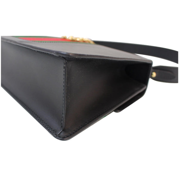 Gucci Sylvie Small Leather Shoulder Bag Black 421882