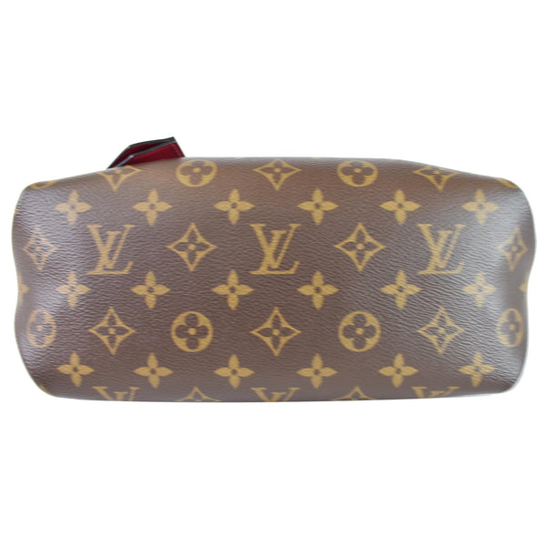 LOUIS VUITTON Flower Zipped PM Monogram Canvas Tote Bag Lie De Vin