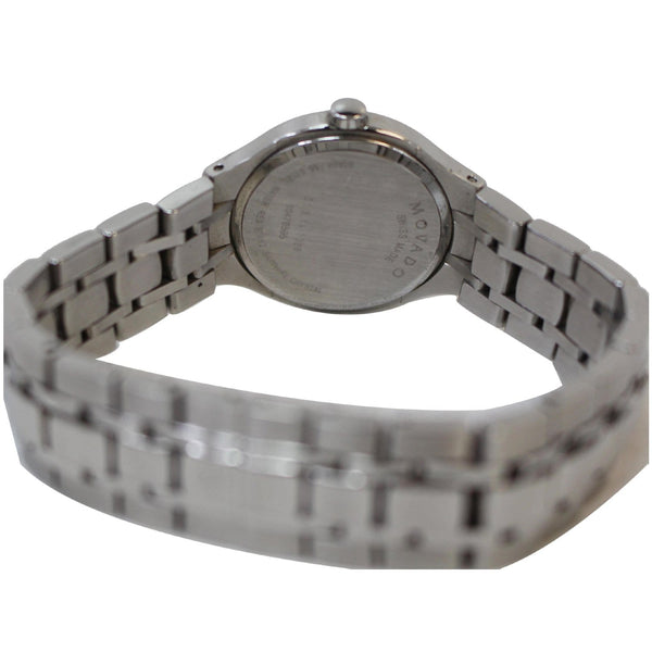 MOVADO Museum Black Dial Stainless Steel Watch Silver 26mm