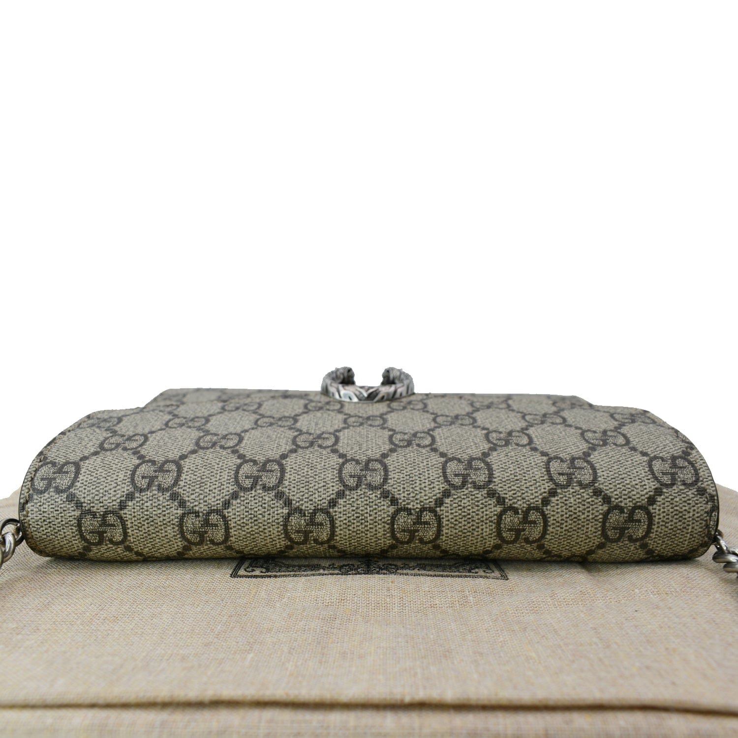 Gucci Brown GG Supreme Dionysus Wallet on Chain Beige Cloth Cloth  ref.958920 - Joli Closet