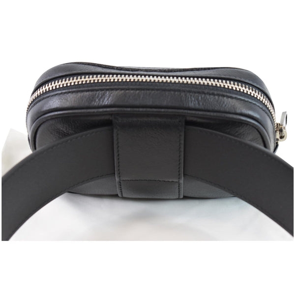 Gucci Morpheus Leather Belt Bag Black bottom side