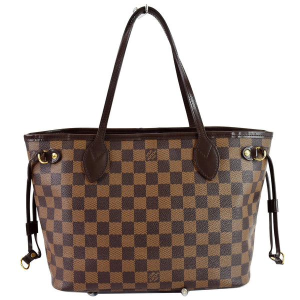 LOUIS VUITTON Neverfull PM Damier Ebene Shoulder Bag Brown