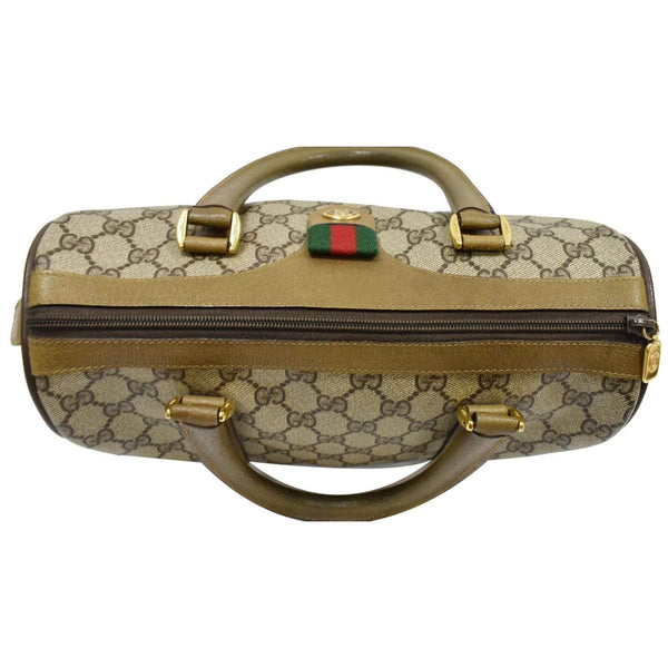 Gucci Vintage Doctor GG Canvas Handbag - top zip view | DDH