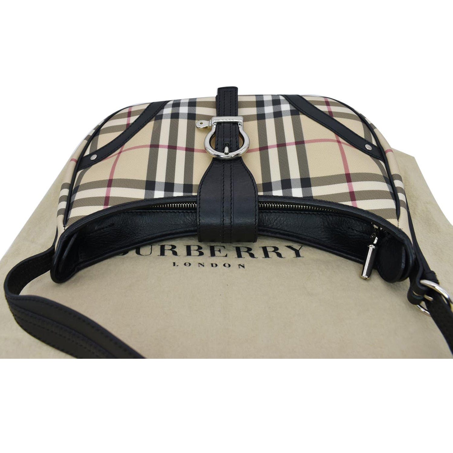 Authentic Burberry shoulder bag Nova Check Black
