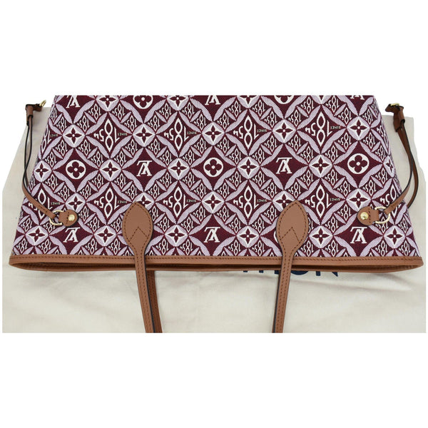 LOUIS VUITTON Neverfull MM Since 1854 Jacquard Shoulder Bag Bordeaux Red