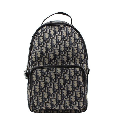 CHRISTIAN DIOR Minin Rider Oblique Jacquard Backpack Beige