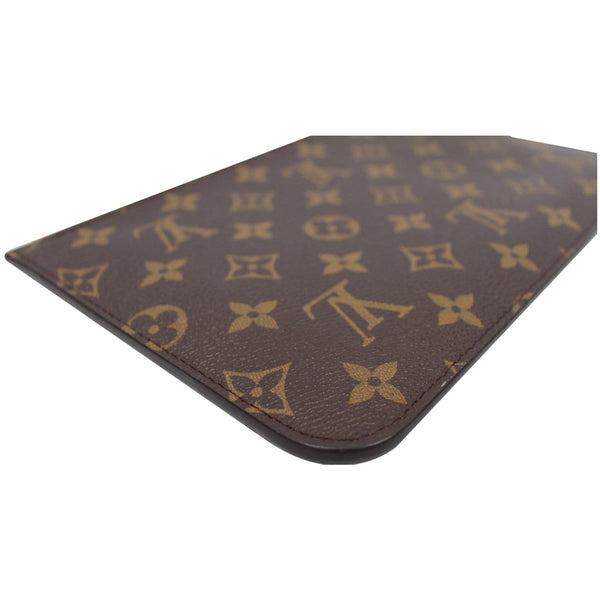 Louis Vuitton Pochette Wristlet Pouch Brown/ round corner