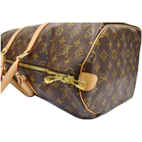 Louis Vuitton Keepall 45 Travel Bag Brown - gold toned hardware