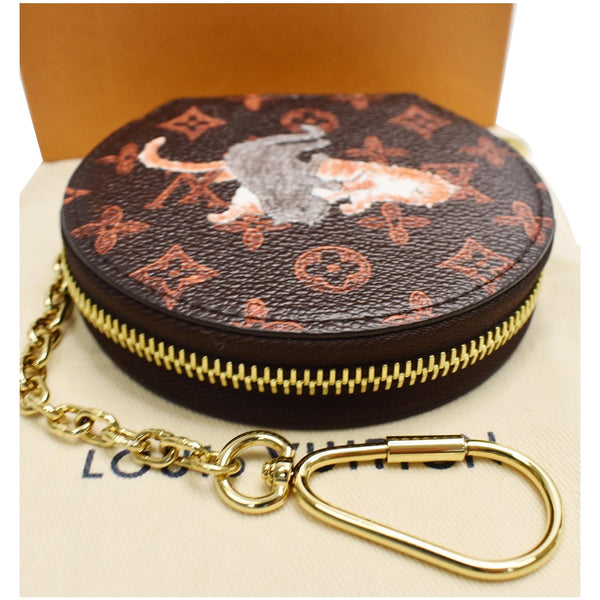 LOUIS VUITTON Catogram Micro Boite Chapeau Canvas Hat Box Bag Marron/Orange