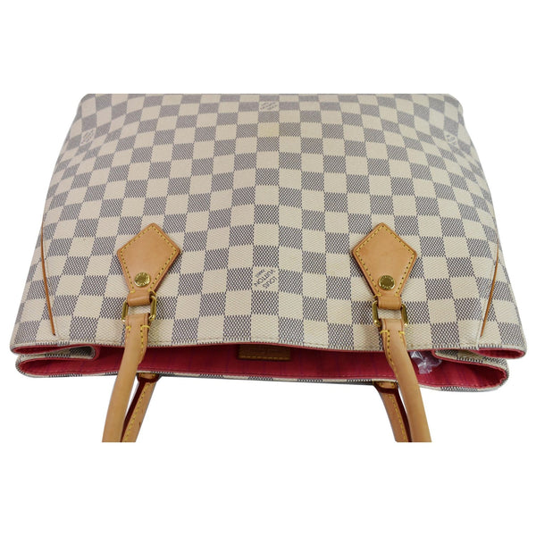 LOUIS VUITTON Calvi Damier Azur Shoulder Bag White