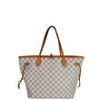 Louis Vuitton Neverfull MM Damier Azur Shoulder Bag - bag front view