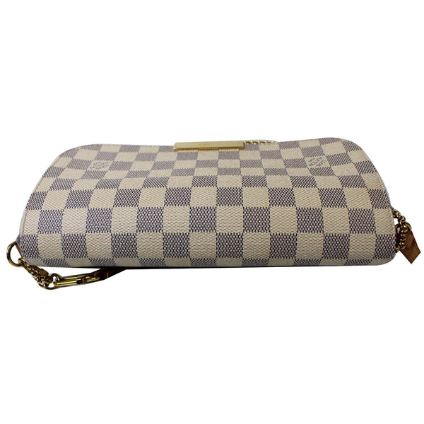 LOUIS VUITTON Favorite MM Damier Azur Crossbody Bag White