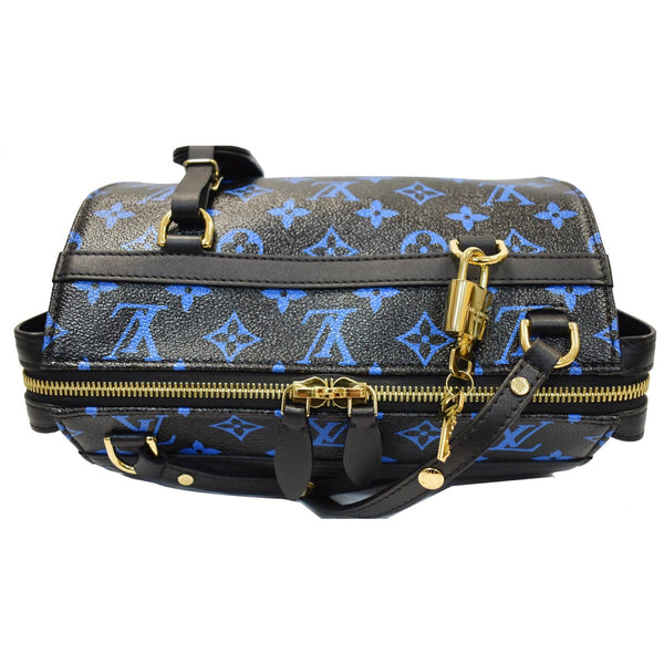 LOUIS VUITTON Speedy Amazon PM Monogram Canvas Shoulder Bag Blue Noir
