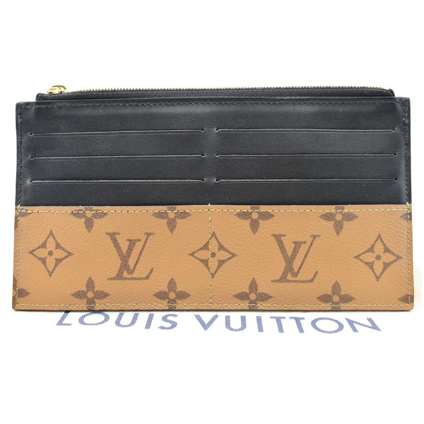 Louis Vuitton Slim Purse Monogram Reverse Canvas Wallet