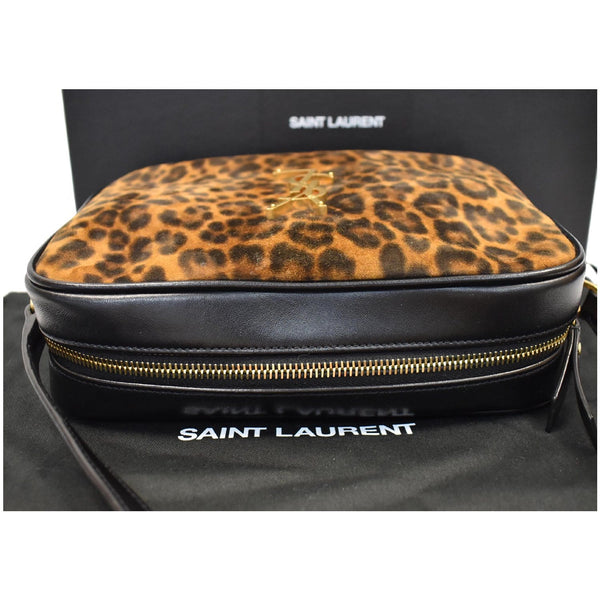 Yves Saint Laurent Lou Camera Leopard-Print handbag