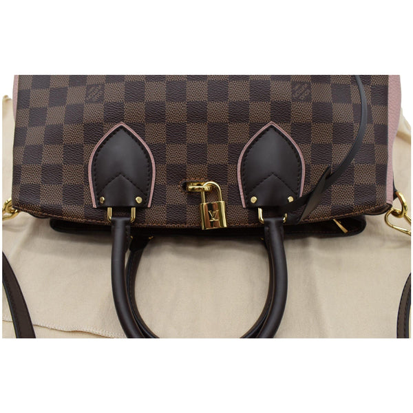 LOUIS VUITTON Normandy Damier Ebene Shoulder Bag Brown/Magnolia